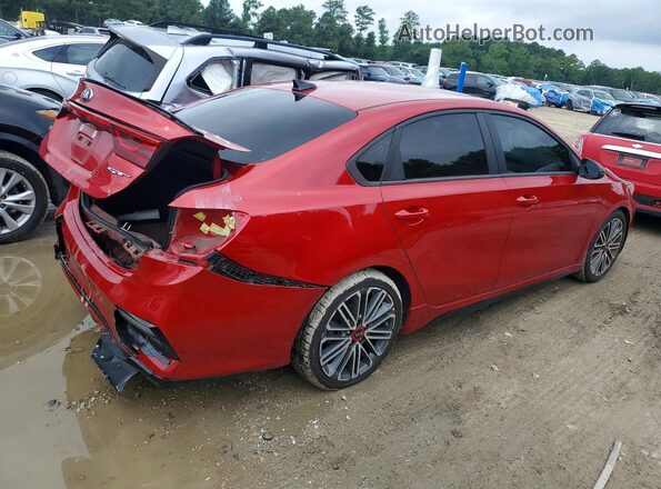 3KPF44ACXME301757 2021 KIA FORTE Red Trasero derecho