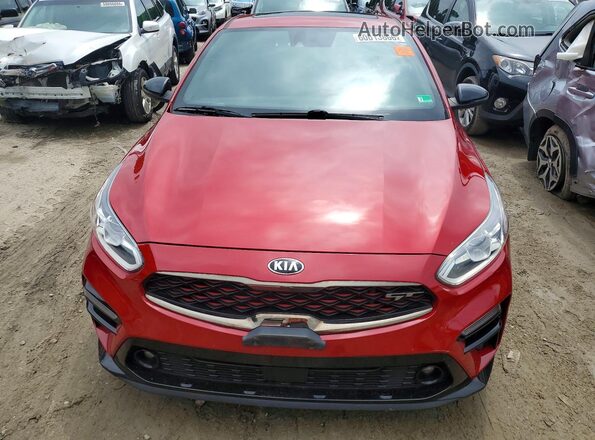 3KPF44ACXME301757 2021 KIA FORTE Red Vista frontal