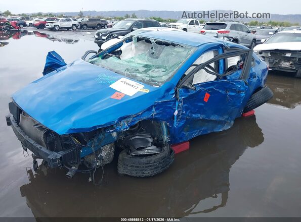 3KPF44ACXNE499662 2022 KIA FORTE Blue Vista tres cuartos delantera izquierda