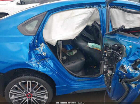 3KPF44ACXNE499662 2022 KIA FORTE Blue Vista de la etiqueta del VIN