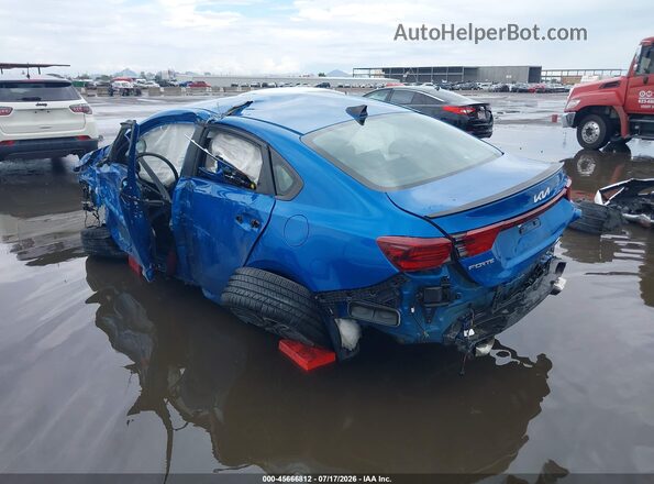 3KPF44ACXNE499662 2022 KIA FORTE Blue Trasero izquierdo
