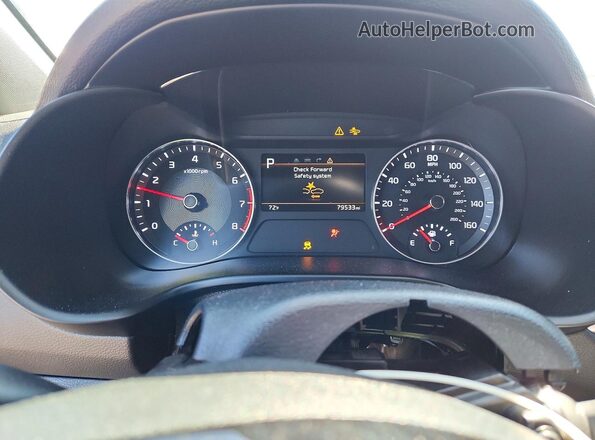 3KPF54AD0NE425771 2022 KIA FORTE Black Вид щитка приладів