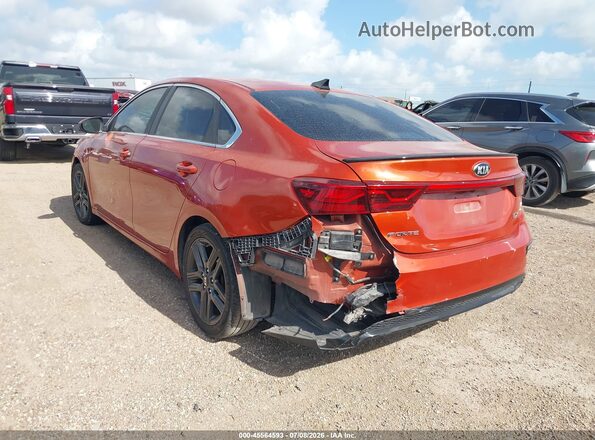 3KPF54AD1KE084313 2019 KIA FORTE Orange Задня ліва чверть