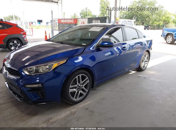 3KPF54AD1ME403518 2021 KIA FORTE Blue Front left
