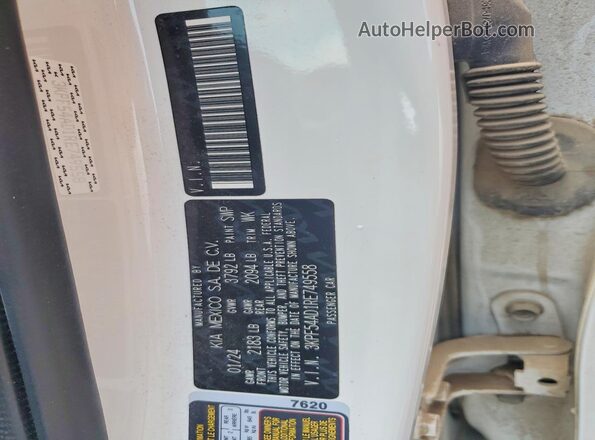 3KPF54AD1RE749558 2024 KIA FORTE Белый Вид подкапотного пространства