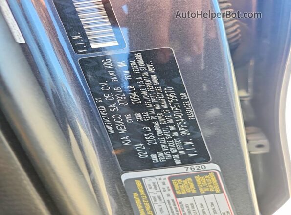 3KPF54AD1RE759670 2024 KIA FORTE Black Vista del compartimento del motor