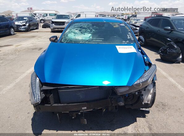 3KPF54AD4PE573943 2023 KIA FORTE Blue ხელსაწყოთა პანელის ხედი