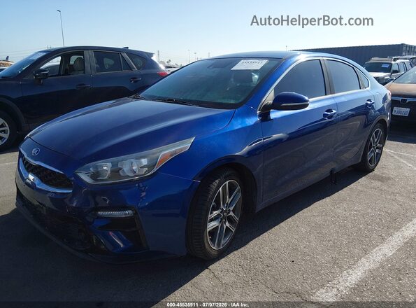 3KPF54AD5LE189860 2020 KIA FORTE Blue წინა მარცხენა ხედი სამი მეოთხედიდან