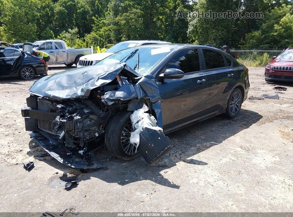 3KPF54AD6PE633480 2023 KIA FORTE Gray Vista tres cuartos delantera izquierda