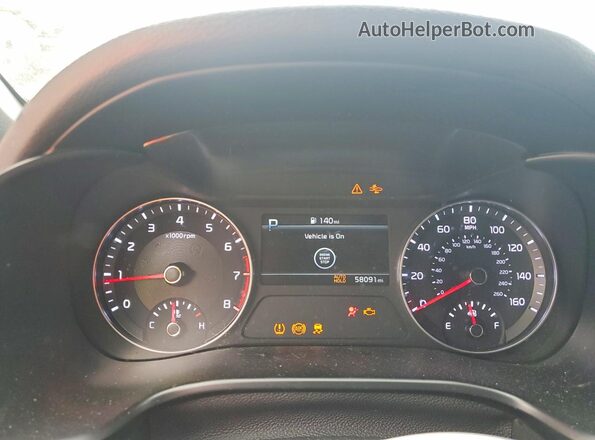 3KPF54AD7NE491346 2022 KIA FORTE White Вид щитка приладів
