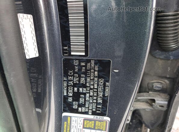 3KPF54AD7PE614565 2023 KIA FORTE Gray ძრავის განყოფილების ხედი