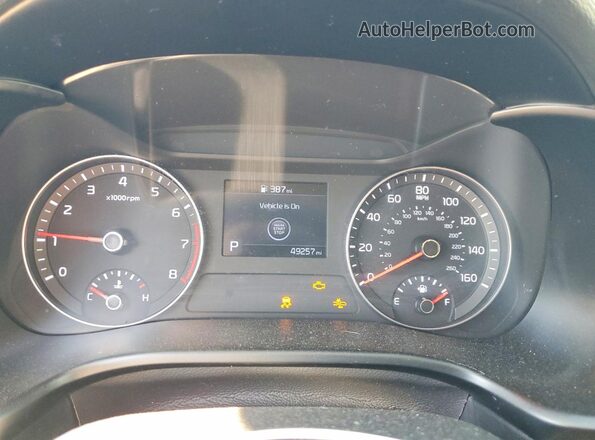 3KPF54AD8KE034413 2019 KIA FORTE Черный Вид щитка приборов