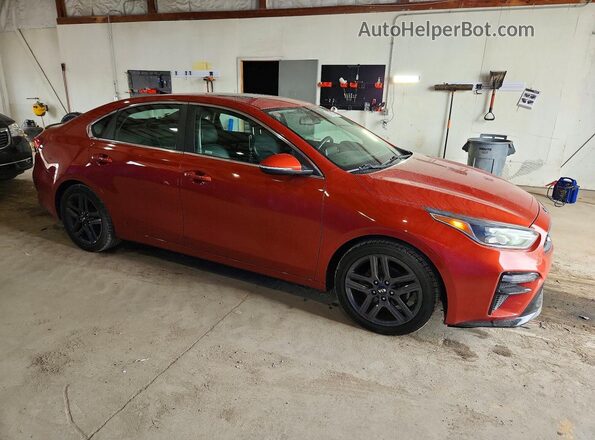 3KPF54AD8KE086334 2019 KIA FORTE Оранжевый Передняя правая четверть