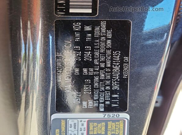 3KPF54AD8ME414435 2021 KIA FORTE Gray Engine compartment view