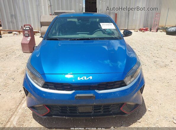 3KPF54AD8NE495065 2022 KIA FORTE Blue ხელსაწყოთა პანელის ხედი