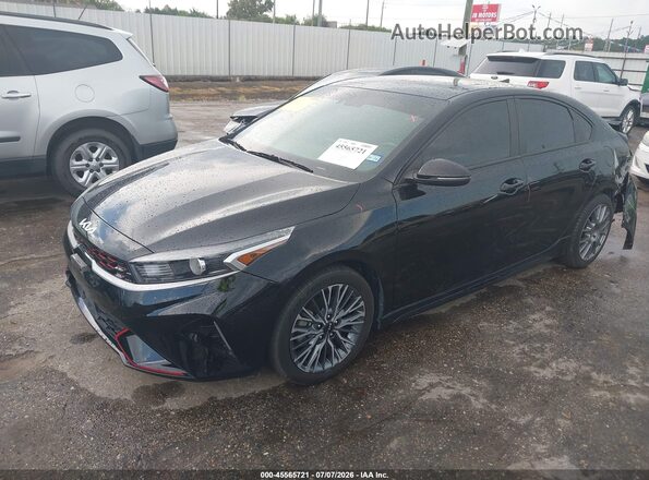 3KPF54AD9PE682690 2023 KIA FORTE Black Առջևի ձախ երեք քառորդ տեսարան