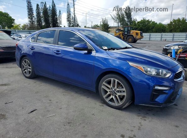 3KPF54ADXME322131 2021 KIA FORTE Blue Delantero derecho