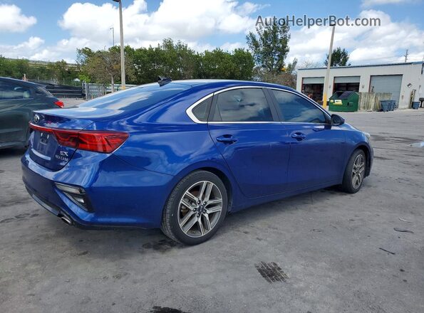 3KPF54ADXME322131 2021 KIA FORTE Blue Trasero derecho