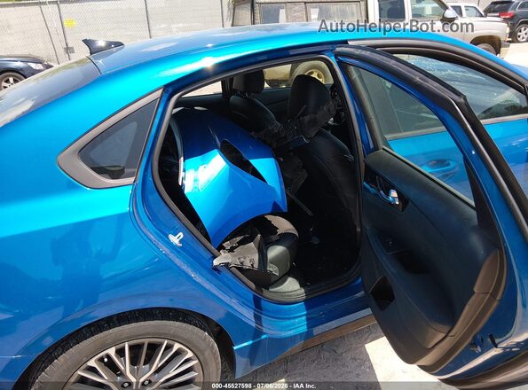 3KPF54ADXNE490742 2022 KIA FORTE Blue Вид наклейки з VIN-кодом