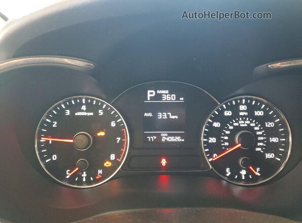 3KPFK4A70HE072133 2017 KIA FORTE Black Instrument cluster view