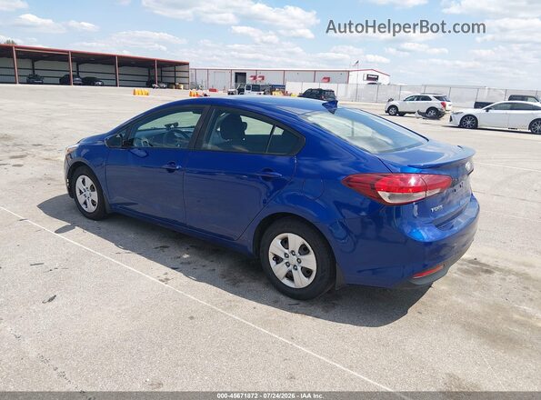 3KPFK4A70HE086131 2017 KIA FORTE Blue Задня ліва чверть