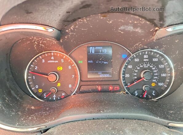 3KPFK4A70HE154234 2017 KIA FORTE Black Вид щитка приладів