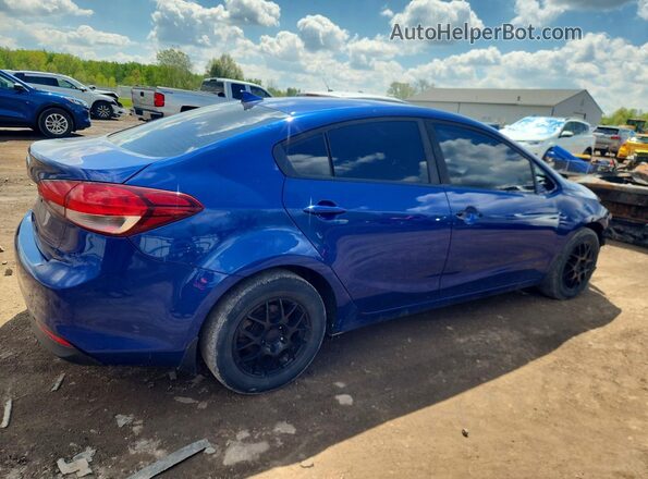 3KPFK4A70JE261970 2018 KIA FORTE Blue Trasero derecho