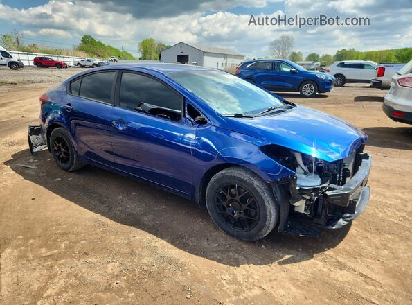 3KPFK4A70JE261970 2018 KIA FORTE Blue Delantero derecho