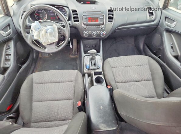 3KPFK4A71HE016461 2017 KIA FORTE Brown Dashboard view