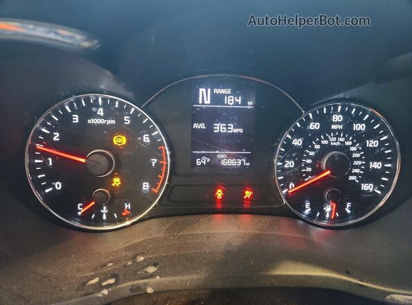 3KPFK4A71HE047435 2017 KIA FORTE White Widok zestawu wskaźników