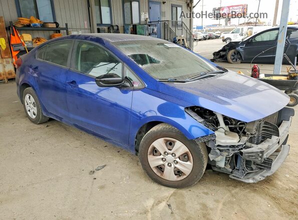 3KPFK4A71HE083089 2017 KIA FORTE Синий Передняя правая четверть