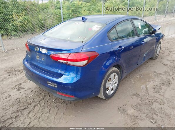 3KPFK4A71JE167614 2018 KIA FORTE Blue Հետևի աջ