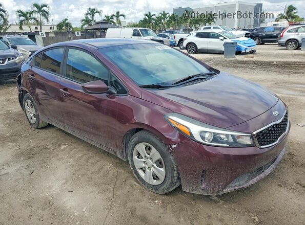 3KPFK4A71JE196692 2018 KIA FORTE Burgundy Առջևի աջ