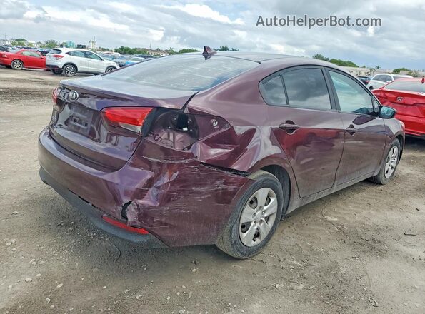 3KPFK4A71JE196692 2018 KIA FORTE Burgundy Հետևի աջ