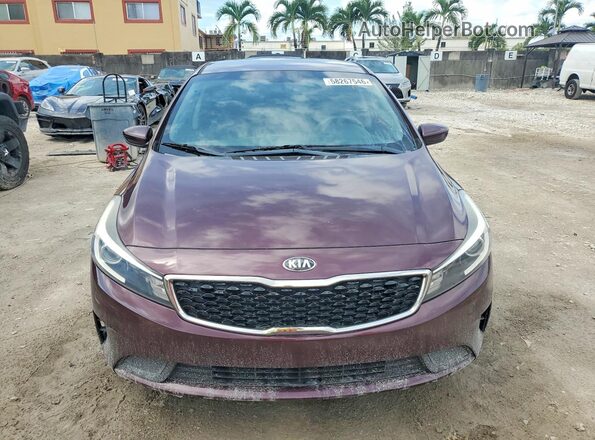 3KPFK4A71JE196692 2018 KIA FORTE Burgundy Դիմացի տեսք