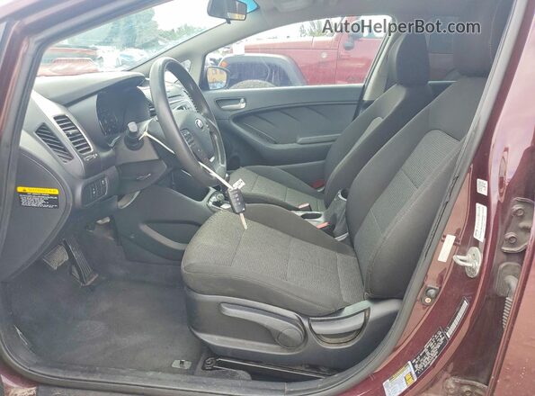 3KPFK4A71JE196692 2018 KIA FORTE Burgundy Սալոնի դիմացի տեսք
