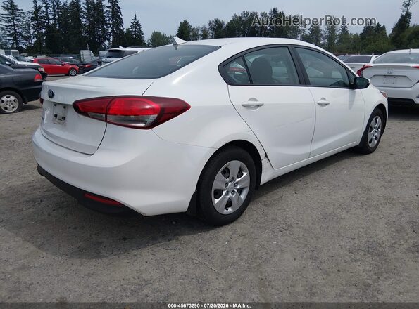 3KPFK4A71JE205472 2018 KIA FORTE Белый Задняя правая четверть