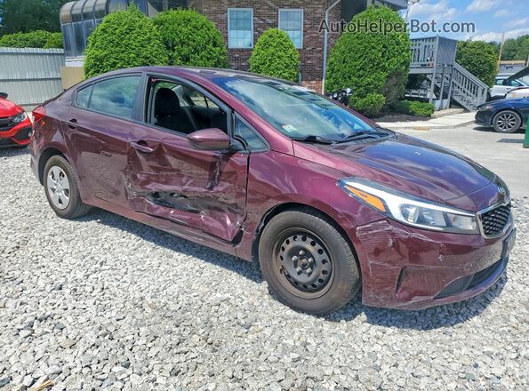 3KPFK4A72HE058492 2017 KIA FORTE Burgundy Delantero derecho