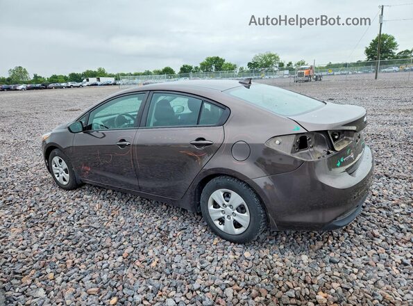 3KPFK4A72HE127679 2017 KIA FORTE Коричневый Задняя левая четверть