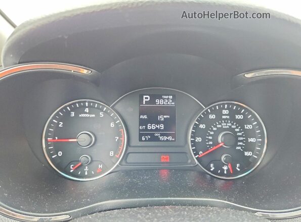 3KPFK4A72HE127679 2017 KIA FORTE Коричневый Вид щитка приборов