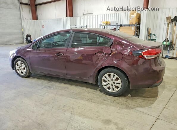 3KPFK4A72JE220613 2018 KIA FORTE Maroon Rear left