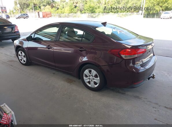 3KPFK4A73HE156785 2017 KIA FORTE Burgundy Հետևի ձախ