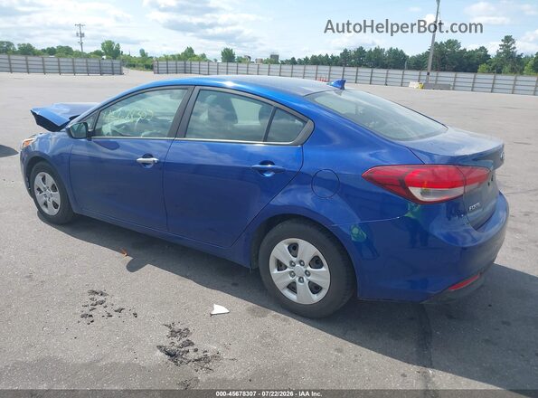 3KPFK4A73HE158293 2017 KIA FORTE Blue Հետևի ձախ