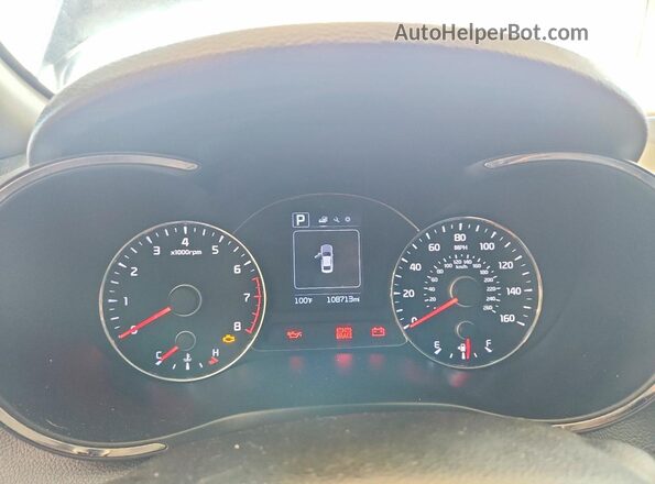 3KPFK4A73JE284028 2018 KIA FORTE Blue Widok zestawu wskaźników