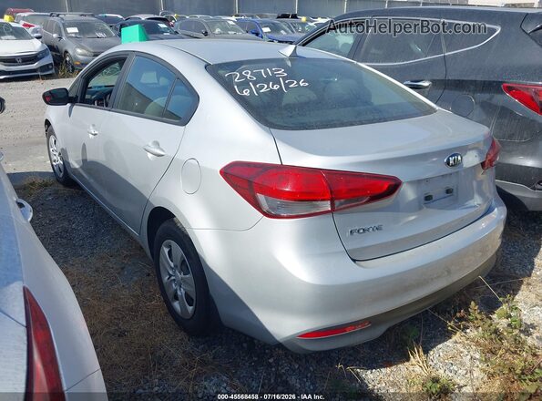 3KPFK4A74HE026854 2017 KIA FORTE Silver Trasero izquierdo