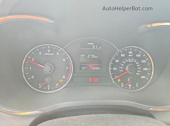 3KPFK4A74HE049938 2017 KIA FORTE Черный Вид щитка приборов