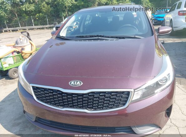 3KPFK4A74HE146993 2017 KIA FORTE Burgundy Widok z przodu
