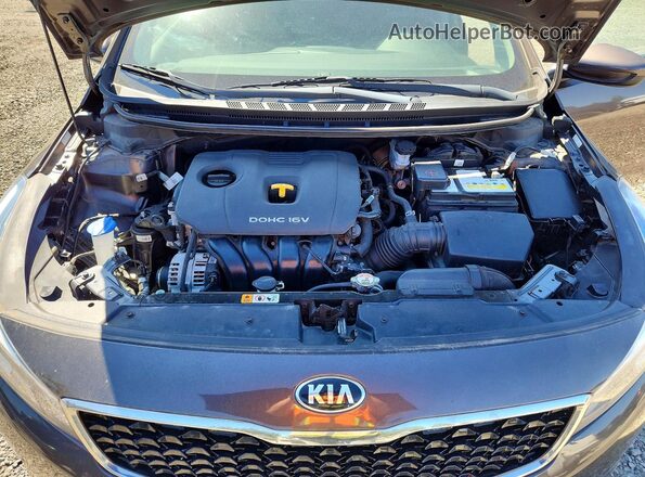 3KPFK4A74JE214957 2018 KIA FORTE Brown უკანა სალონის ხედი