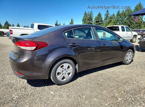 3KPFK4A74JE214957 2018 KIA FORTE Brown უკანა მარჯვენა