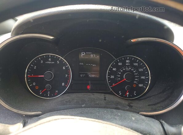 3KPFK4A75HE055117 2017 KIA FORTE Black Սարքավորումների վահանակի տեսք